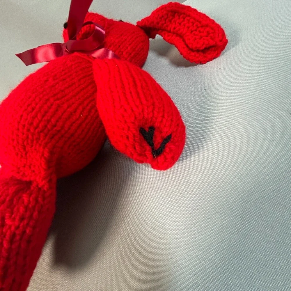 Handmade Crochet Lot of 4 Animals Dolls Toys - Bear, Mermaid, Rabbit, Armadillo‎